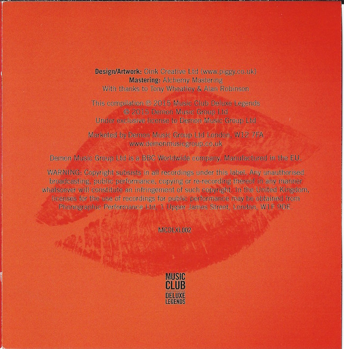 Connie Francis  Lipstick On Your Collar; The Collection : Front + Inlay